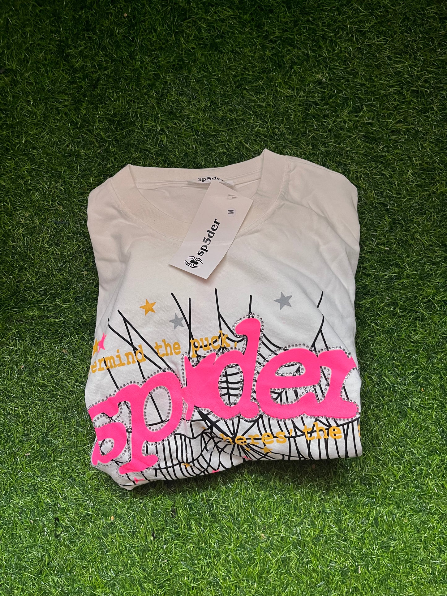 Sp5der Pink Letnji Komplet Beli ( Majica + Sorc )
