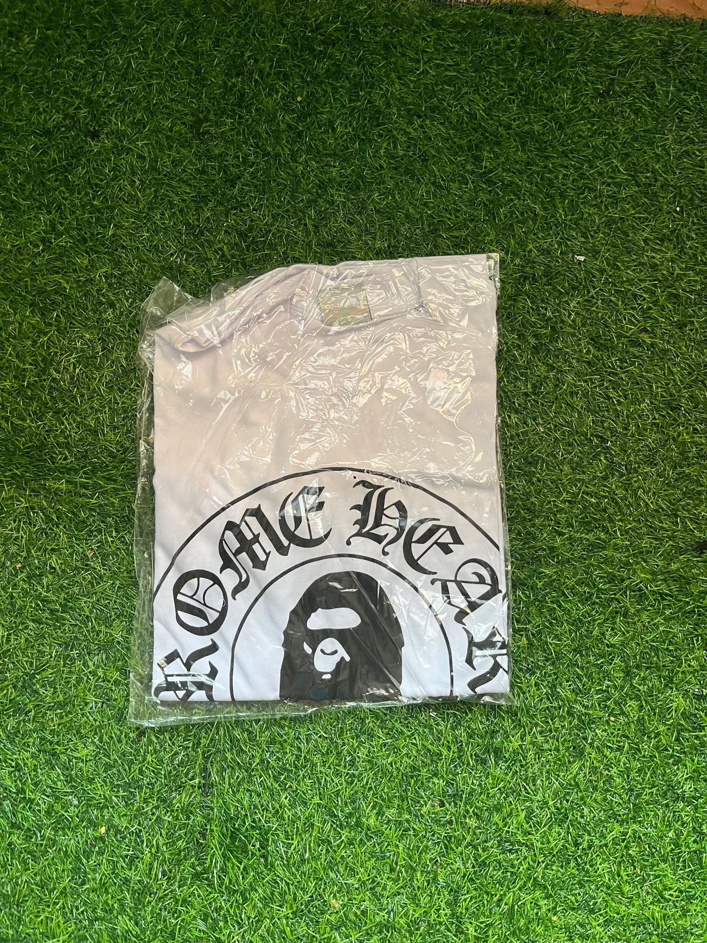 Bape x Chrome Hearts Majica Bela