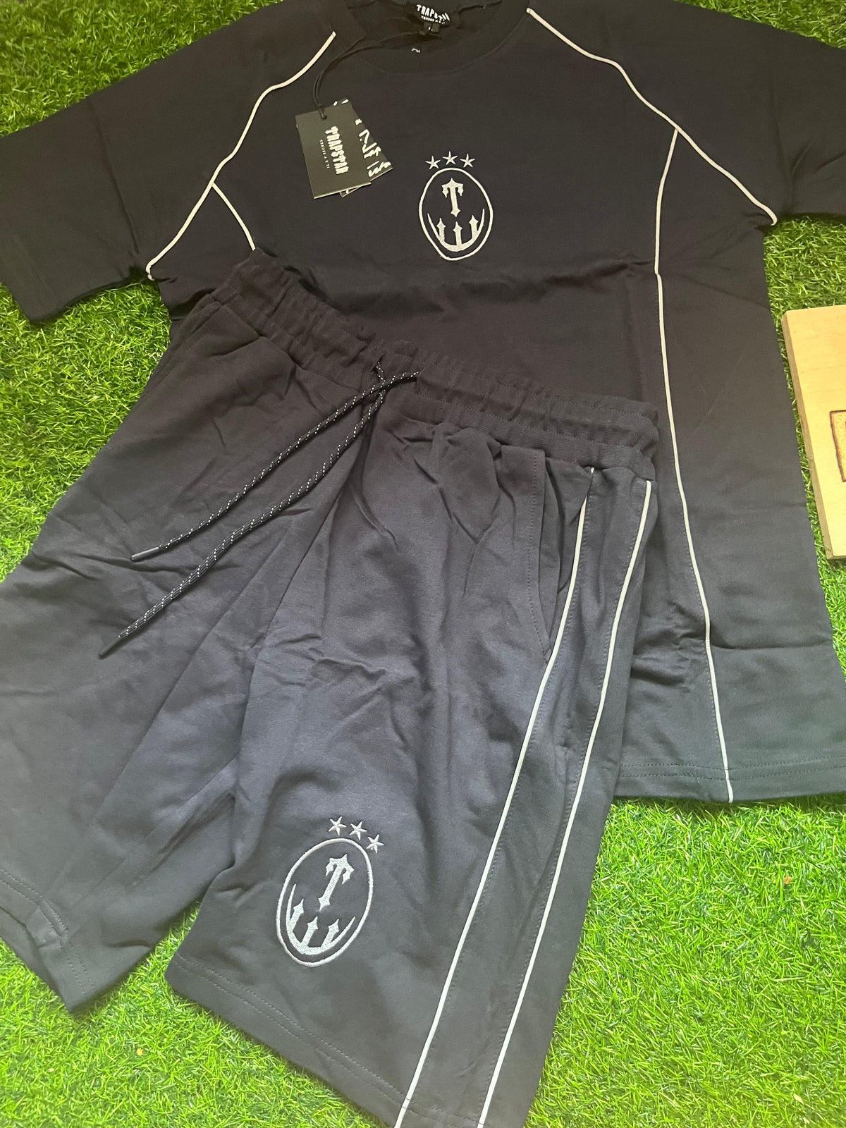 Trapstar Logo Summer Set Crni