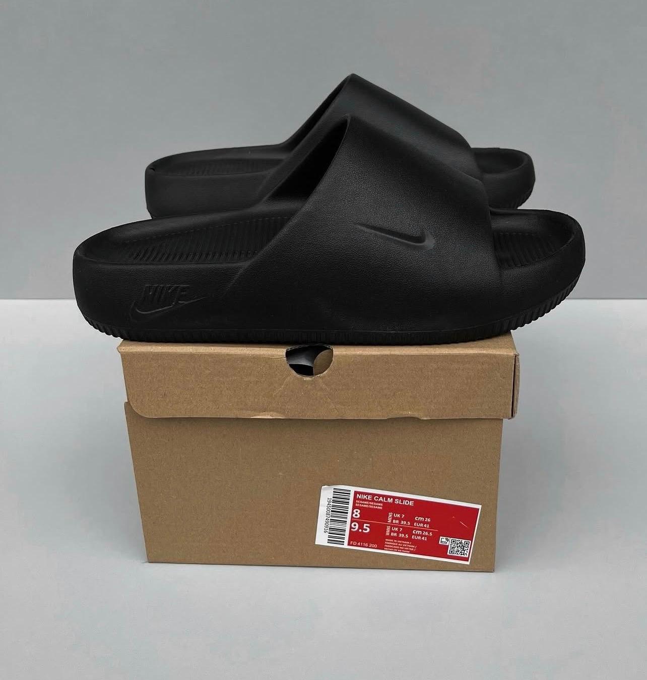 Nike Calm Papuce Crne