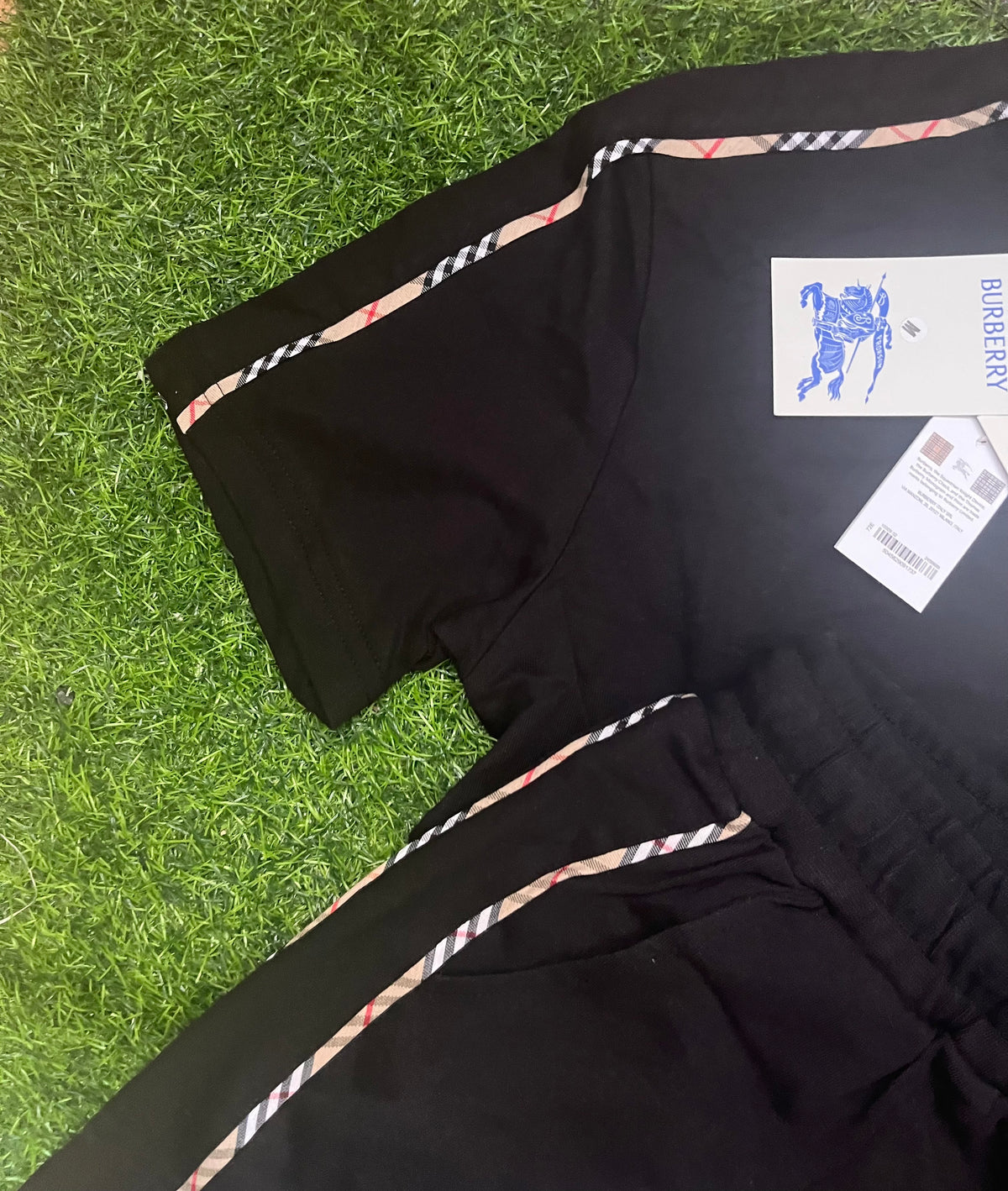 Burberry Summer Set ( Majica + Sorc ) Crni