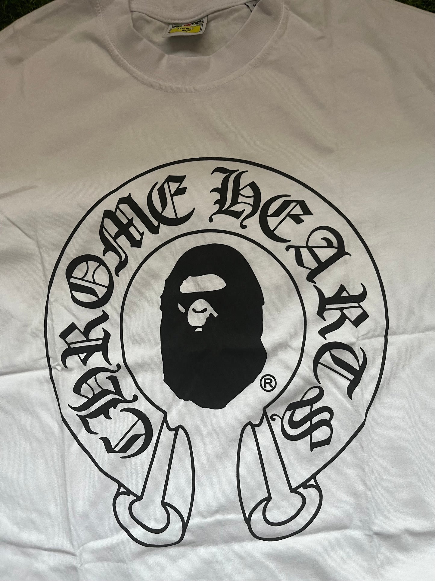 Bape x Chrome Hearts Majica Bela