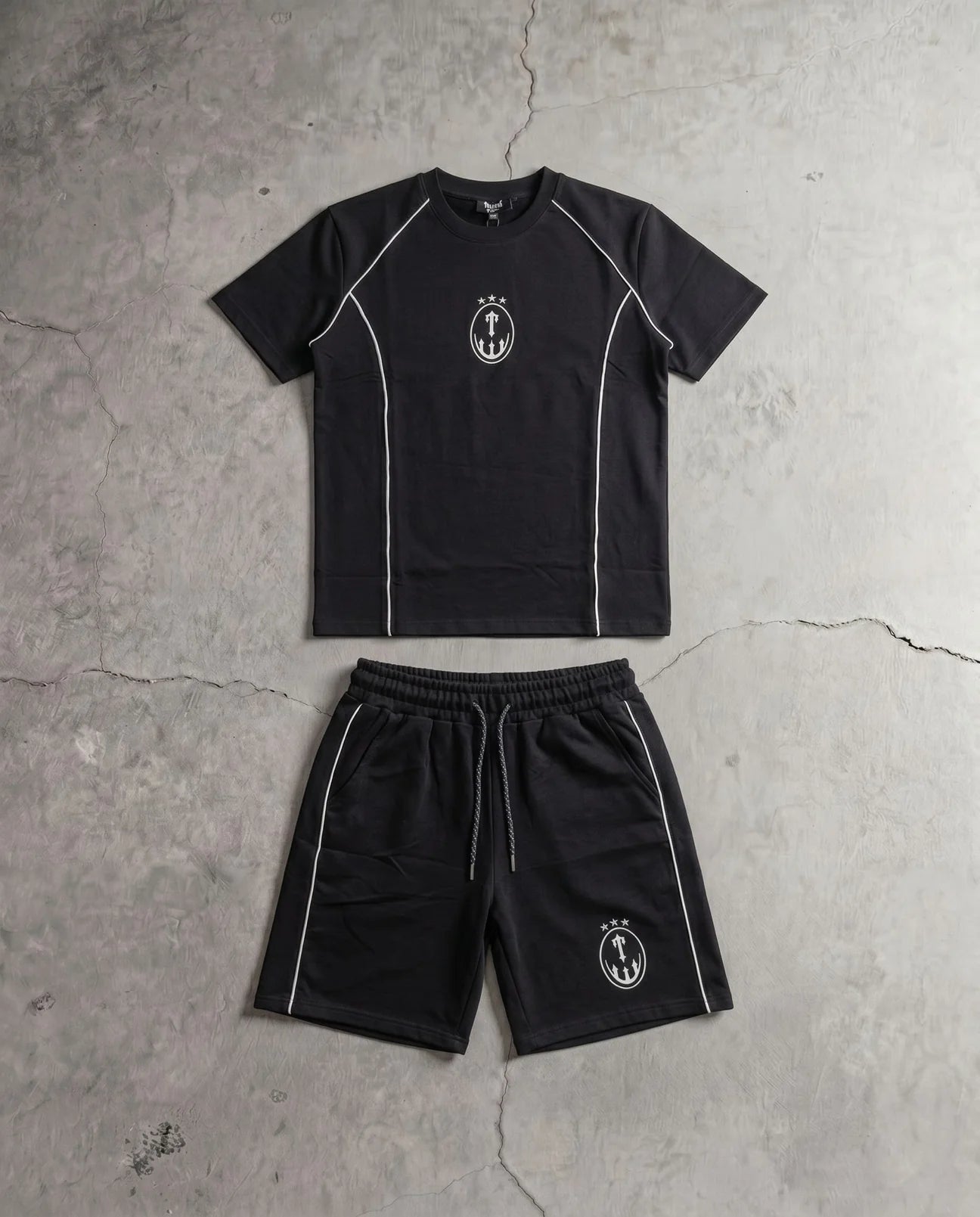 Trapstar Logo Summer Set Crni