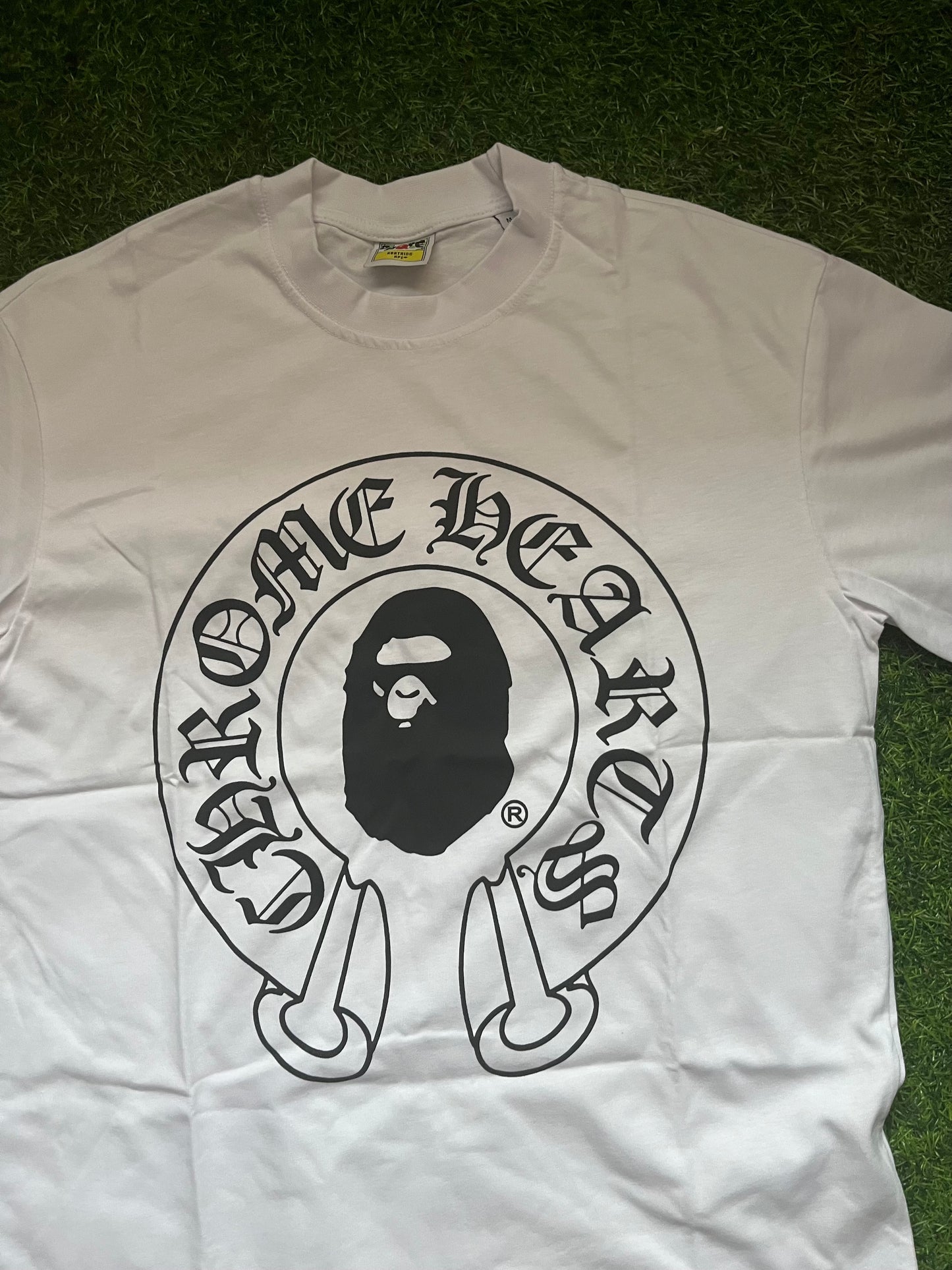 Bape x Chrome Hearts Majica Bela