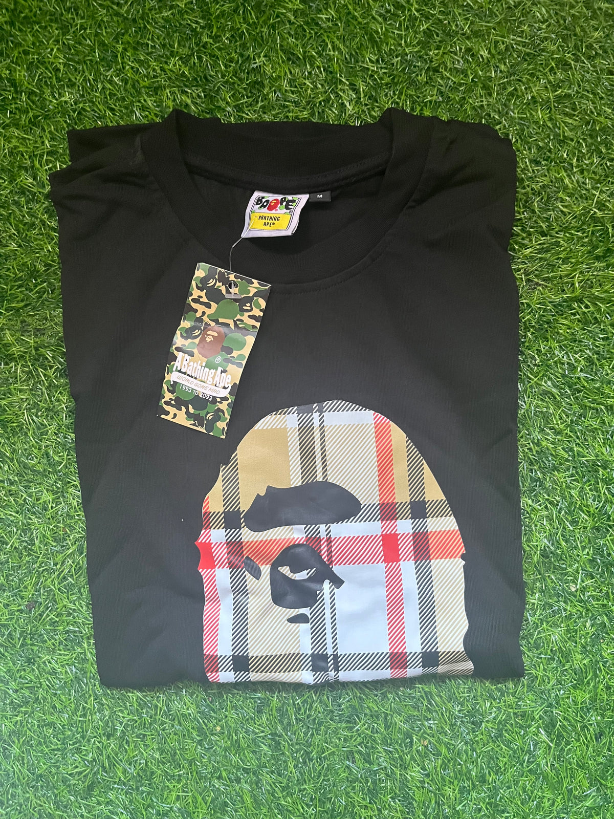 Bape x Burberry Majica Crna