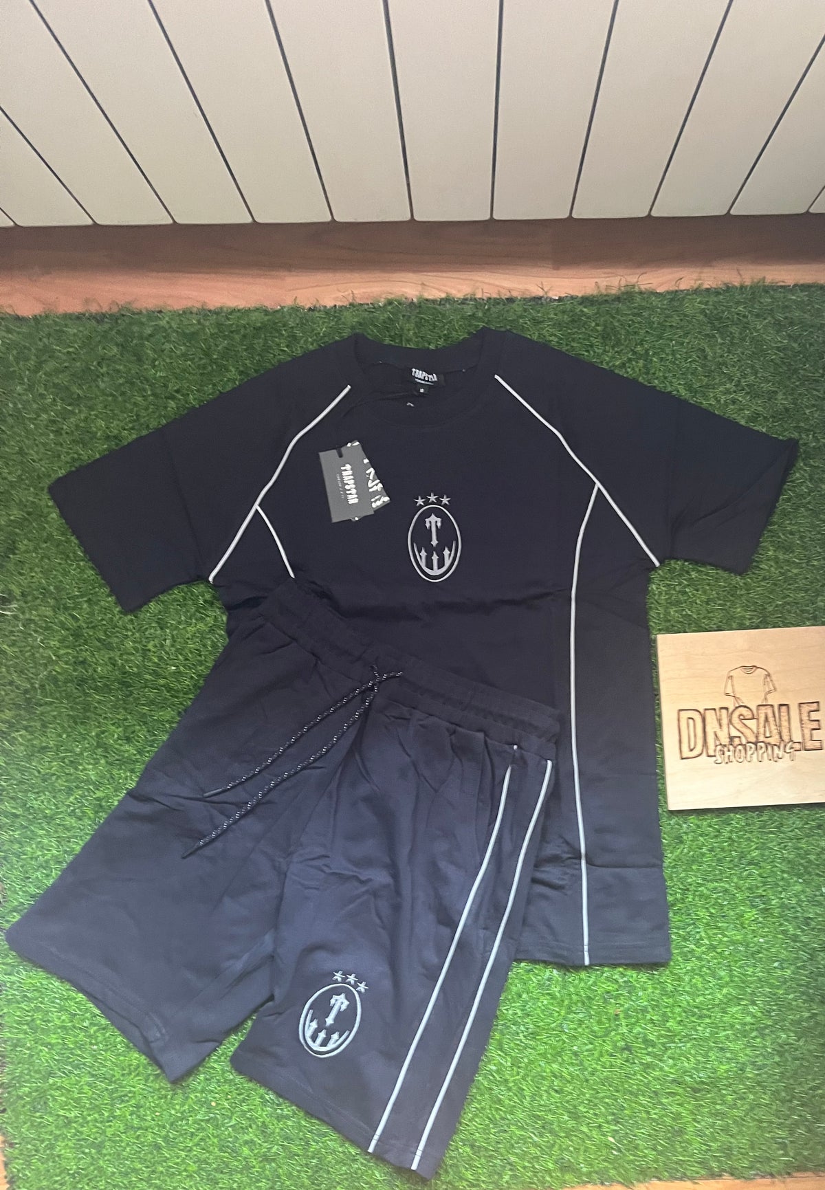 Trapstar Logo Summer Set Crni