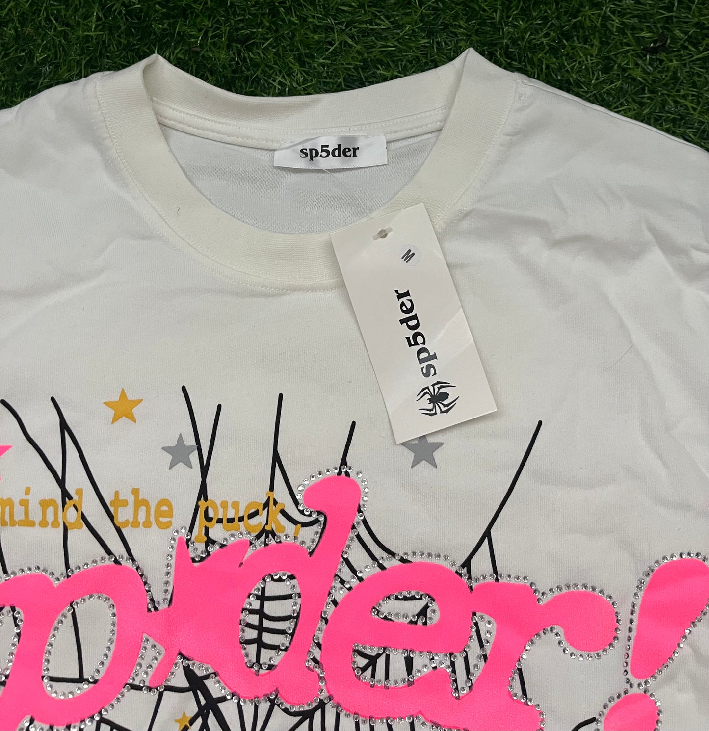 Sp5der Pink Letnji Komplet Beli ( Majica + Sorc )