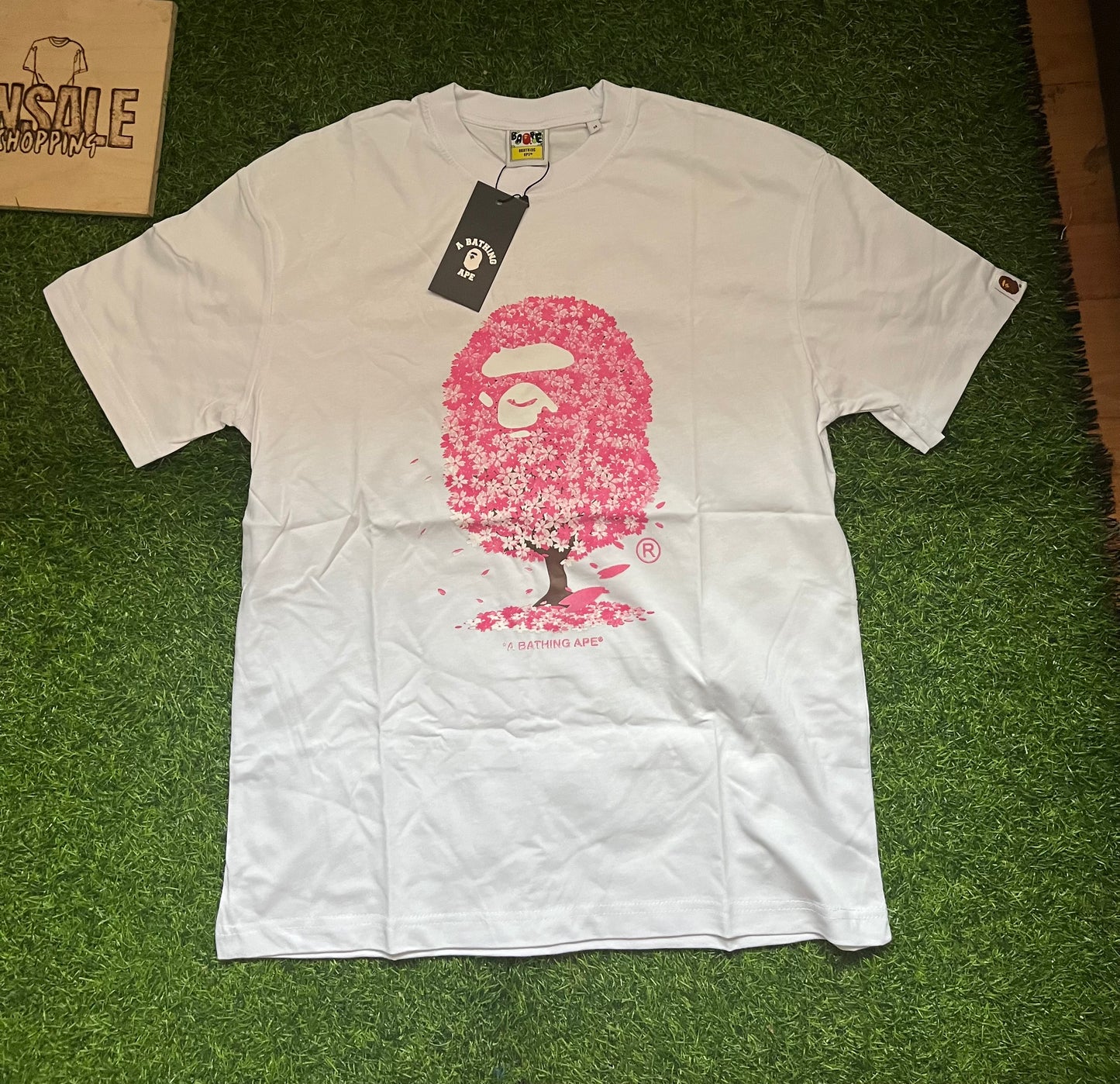 Bape Pink Majica Bela