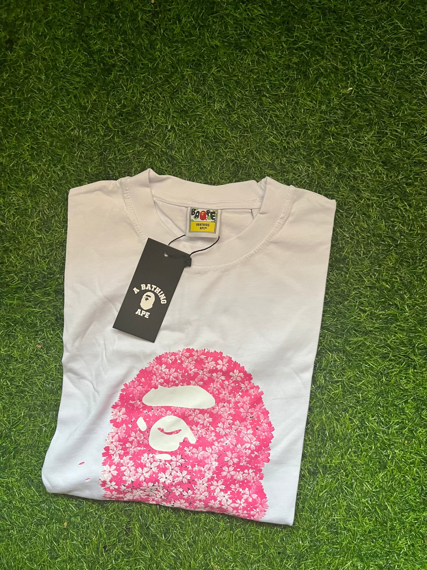 Bape Pink Majica Bela
