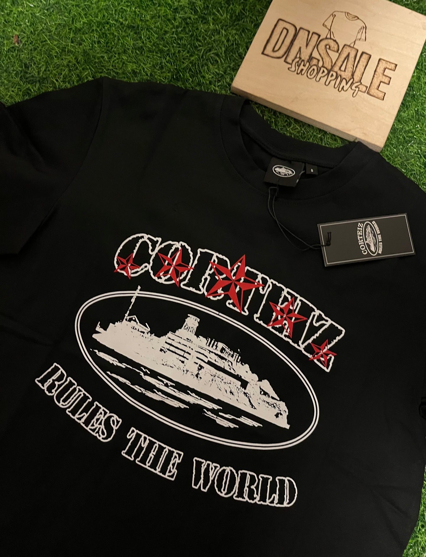 Corteiz Rules The World Majica Crna