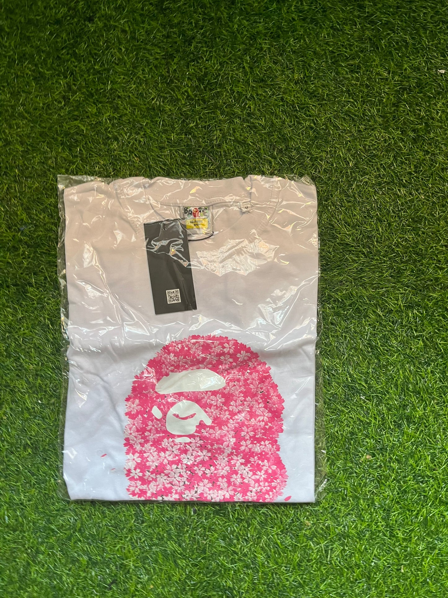 Bape Pink Majica Bela