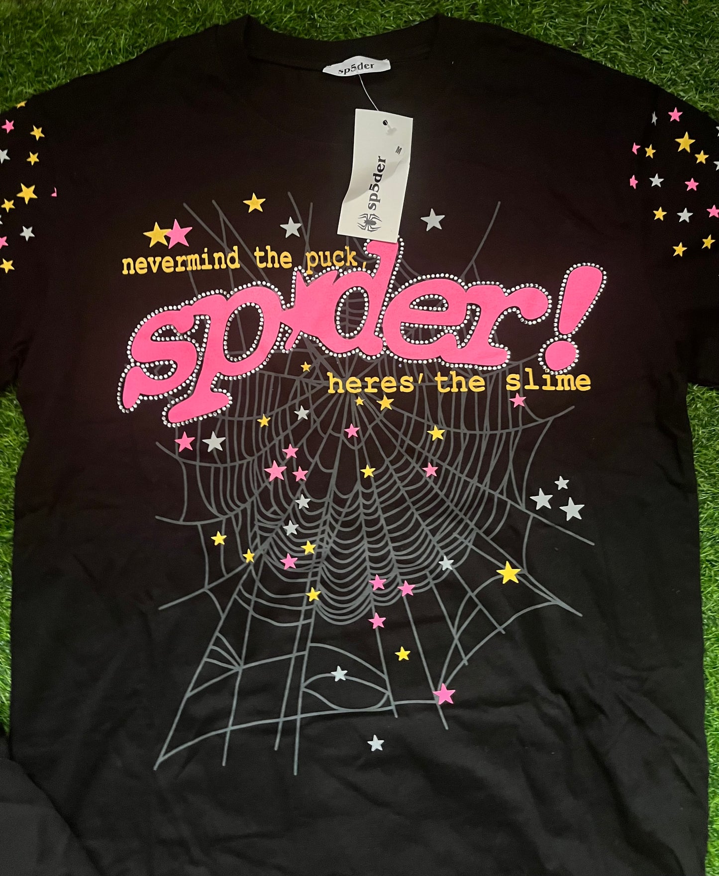 Sp5der Pink Letnji Komplet Crni ( Majica + Sorc )