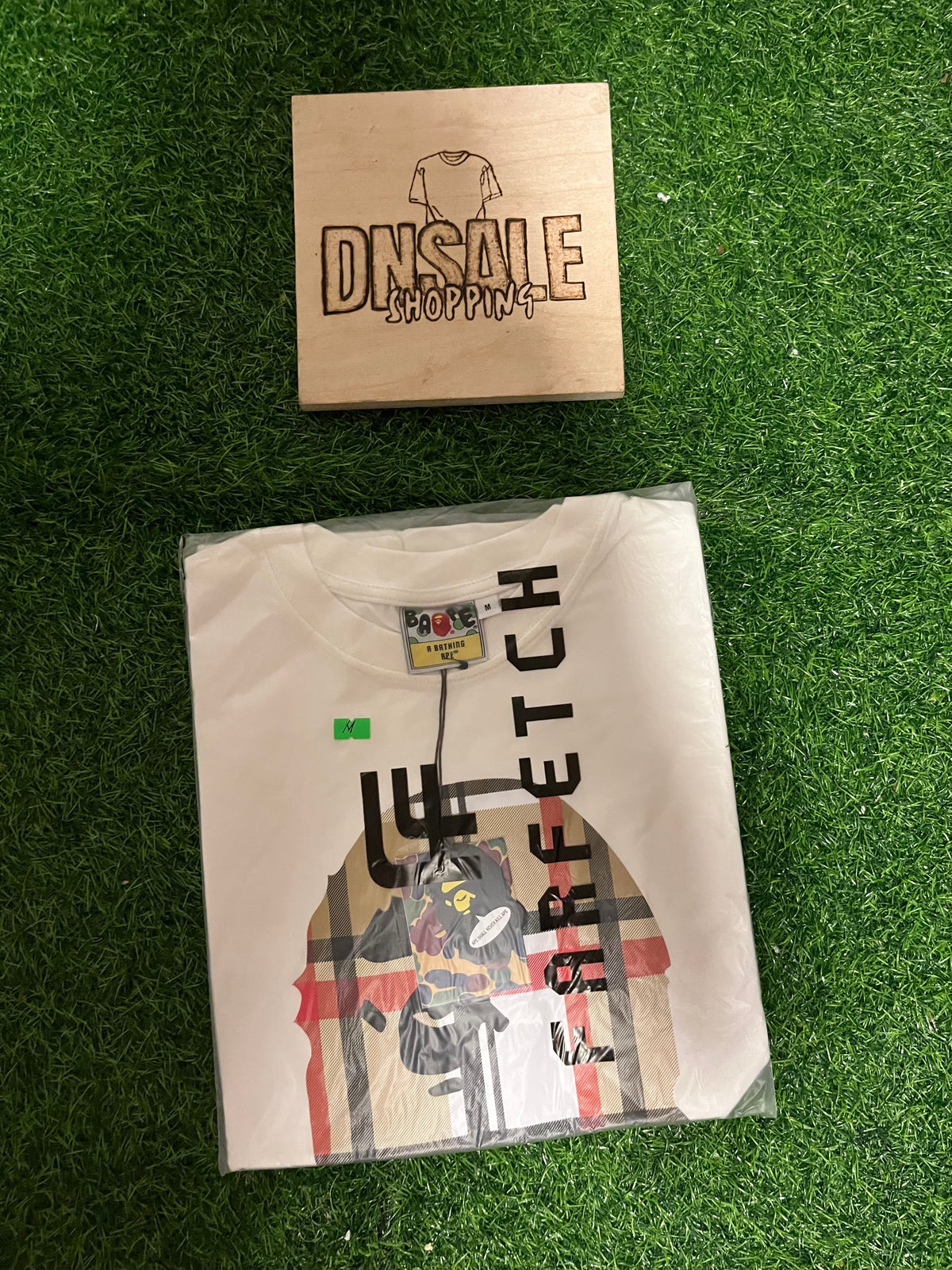Bape x Burberry Majica Bela