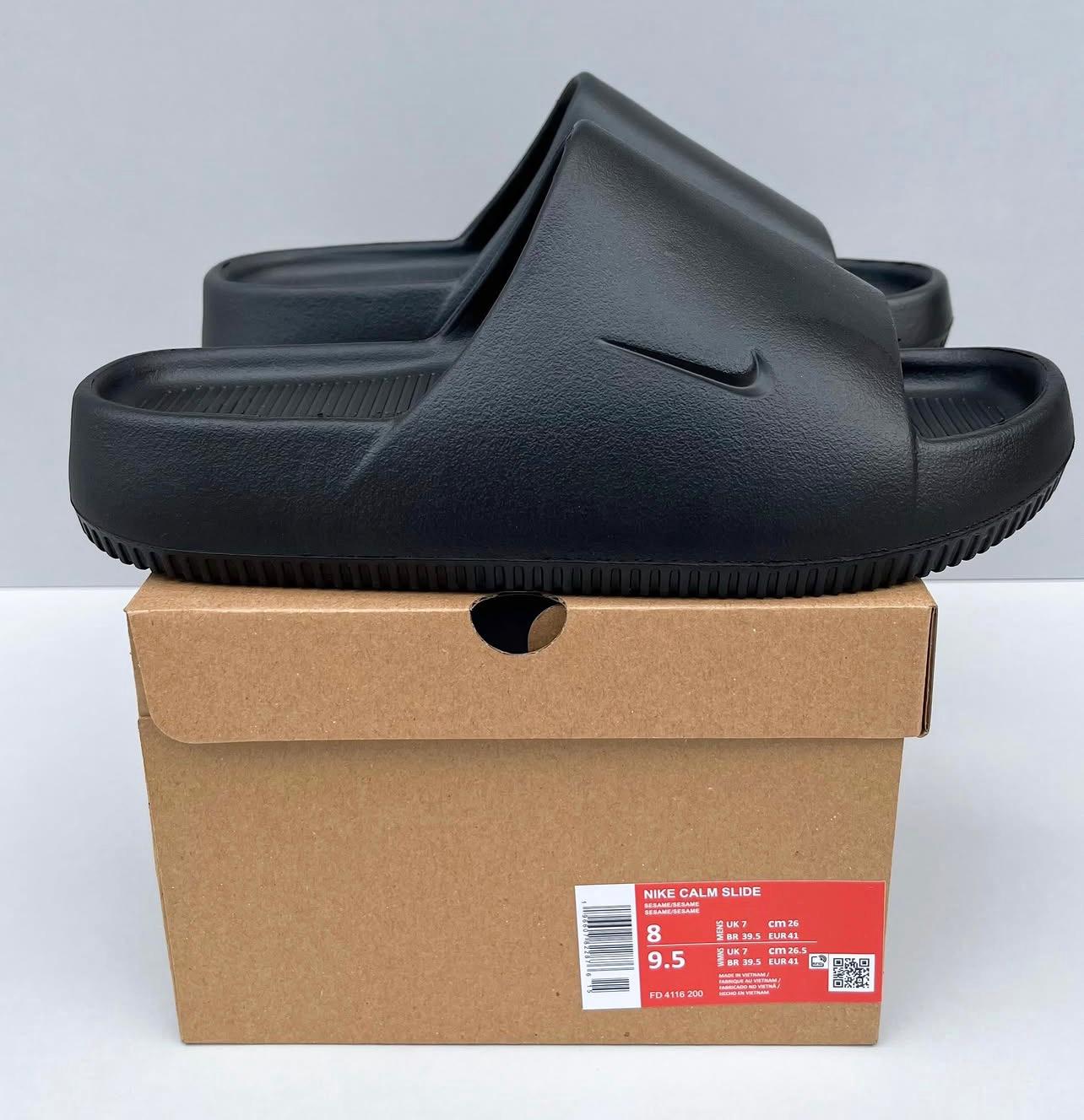 Nike Calm Papuce Crne