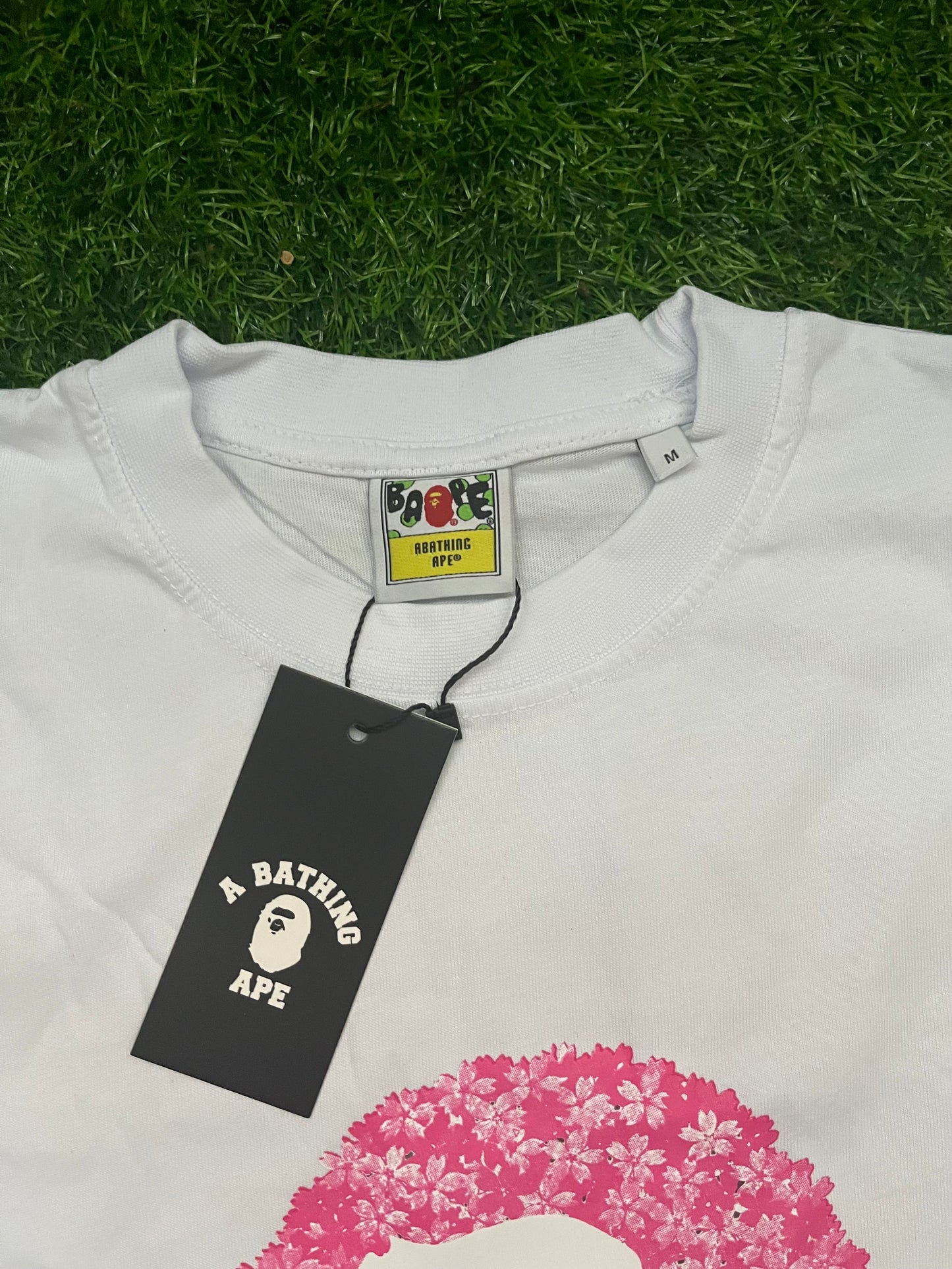 Bape Pink Majica Bela