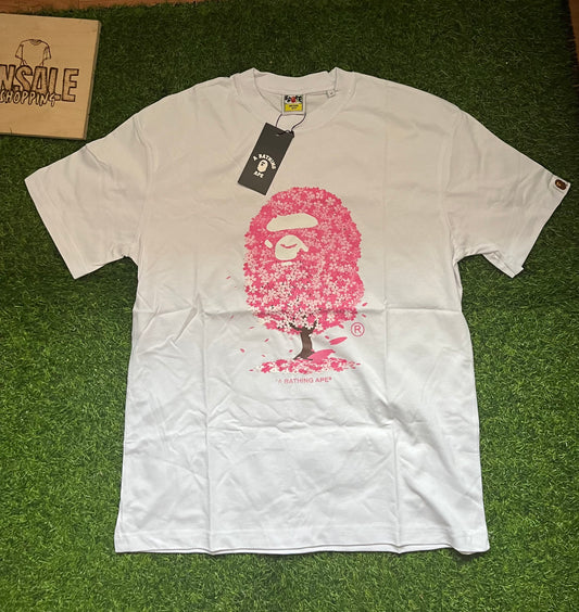 Bape Pink Majica Bela