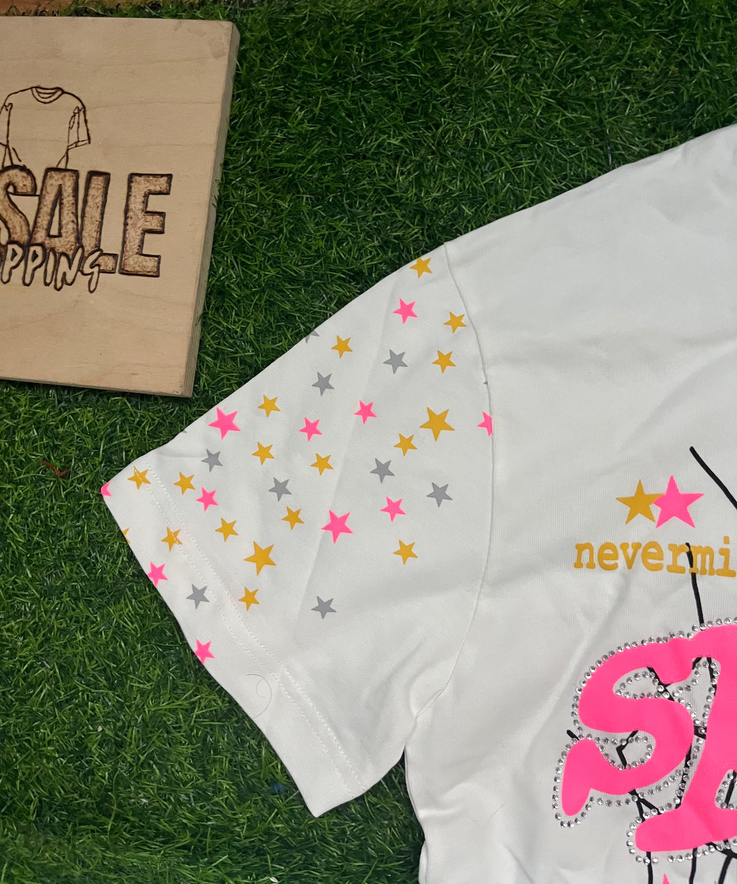 Sp5der Pink Letnji Komplet Beli ( Majica + Sorc )