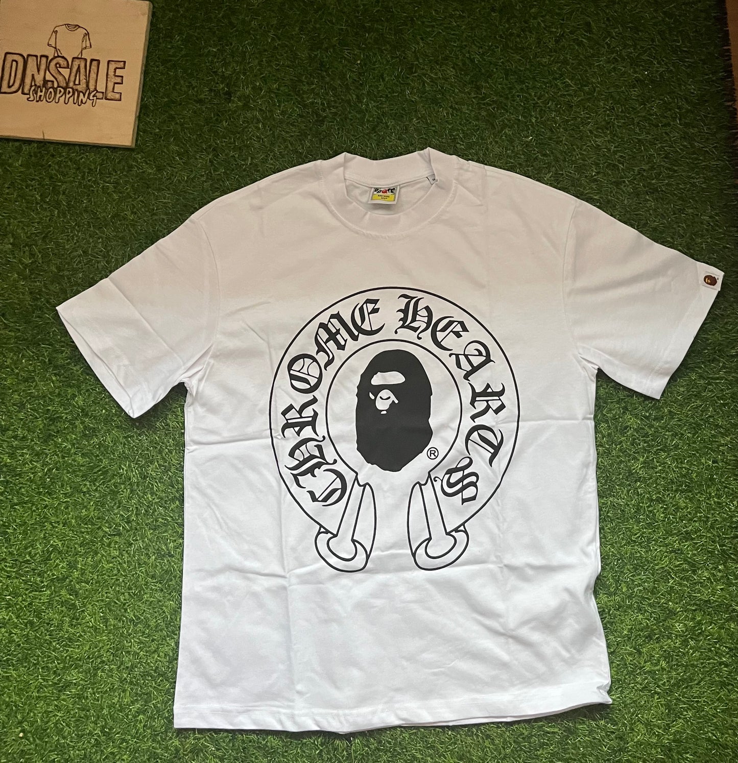 Bape x Chrome Hearts Majica Bela