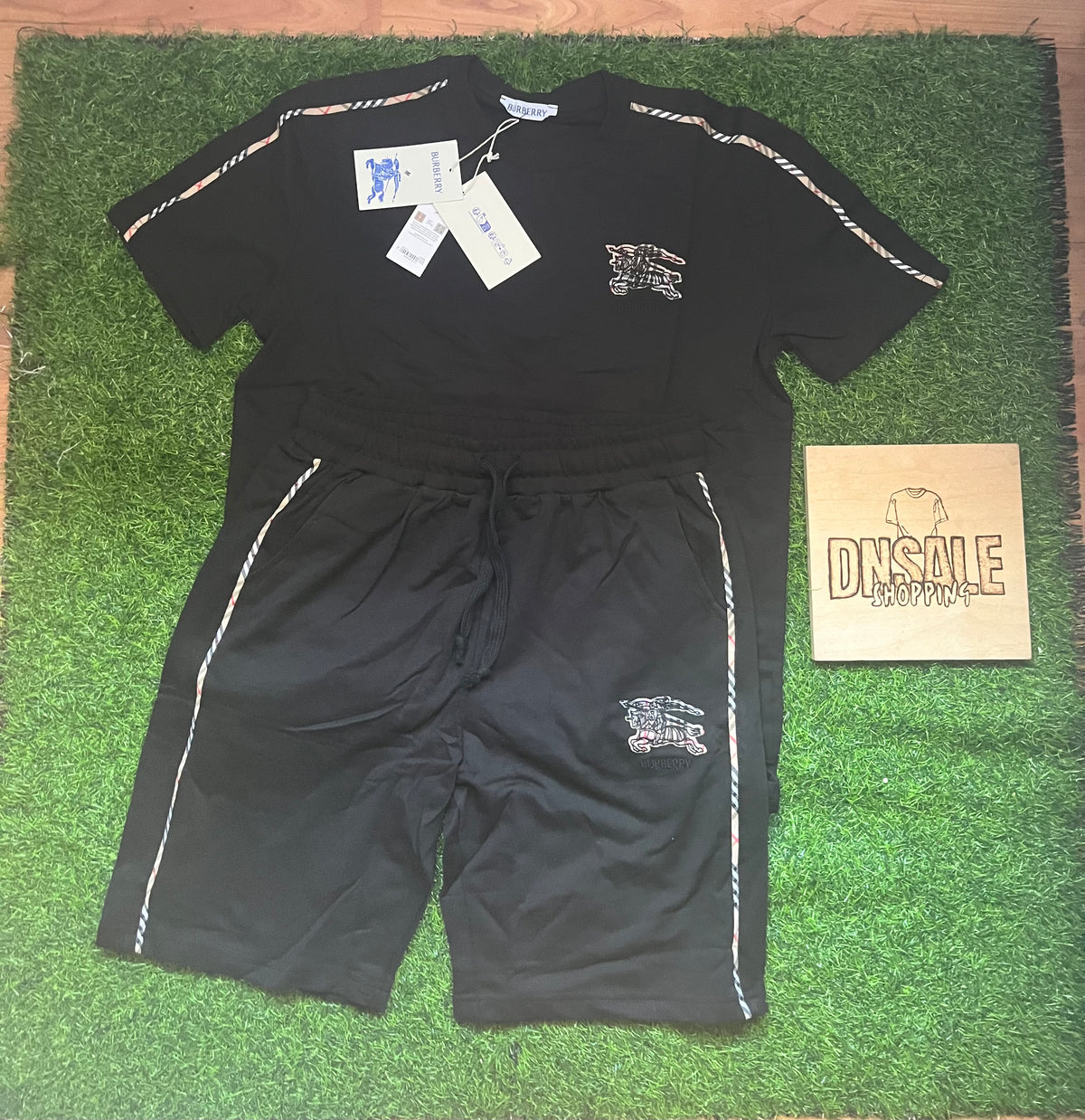 Burberry Summer Set ( Majica + Sorc ) Crni