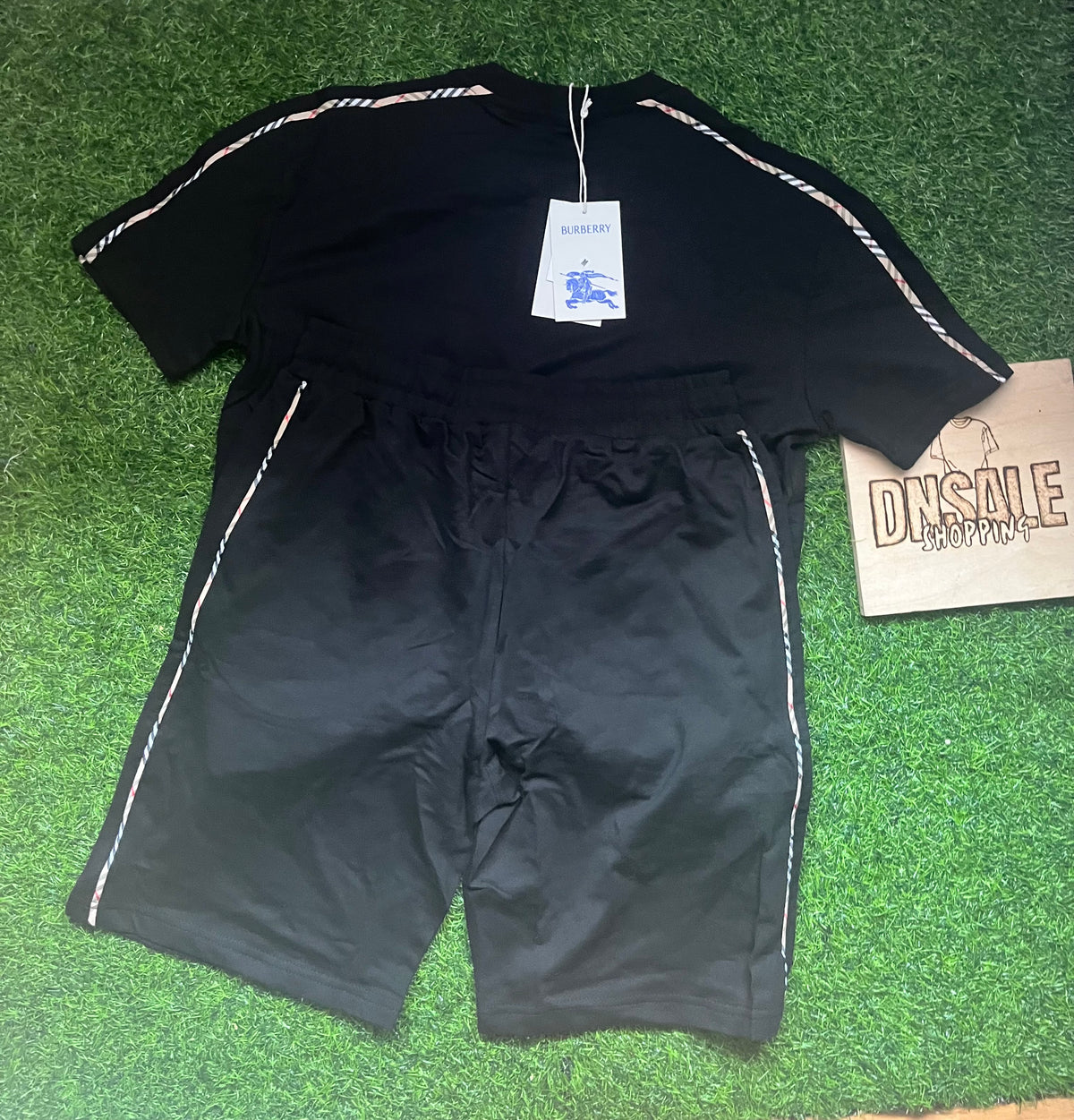 Burberry Summer Set ( Majica + Sorc ) Crni